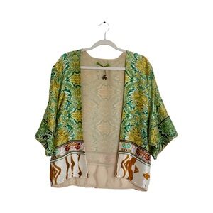 Floral Kimono Jacket 100% Silk